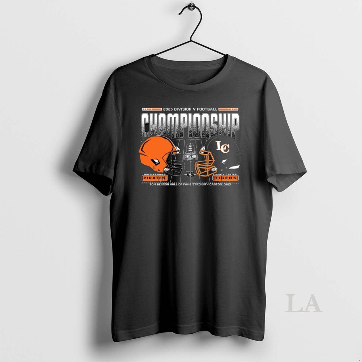 Original Wheelersburg Pirates Vs Liberty Center Tigers 2025 Ohsaa Division 5 Football Championship Matchup - T-Shirt, Sweatshirt, Hoodie