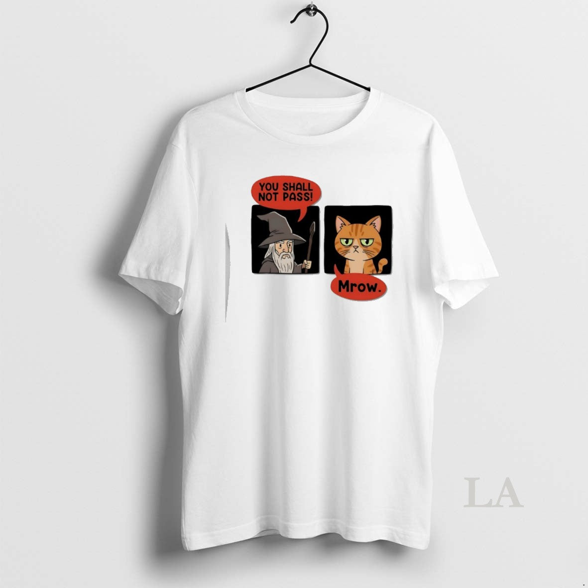 Original Wizard You Shall Not Pass Cat Mrow Unisex T-shirt, Sweatshirt, Hoodie, Long Sleeve Tee - T-Shirt, Sweatshirt, Hoodie