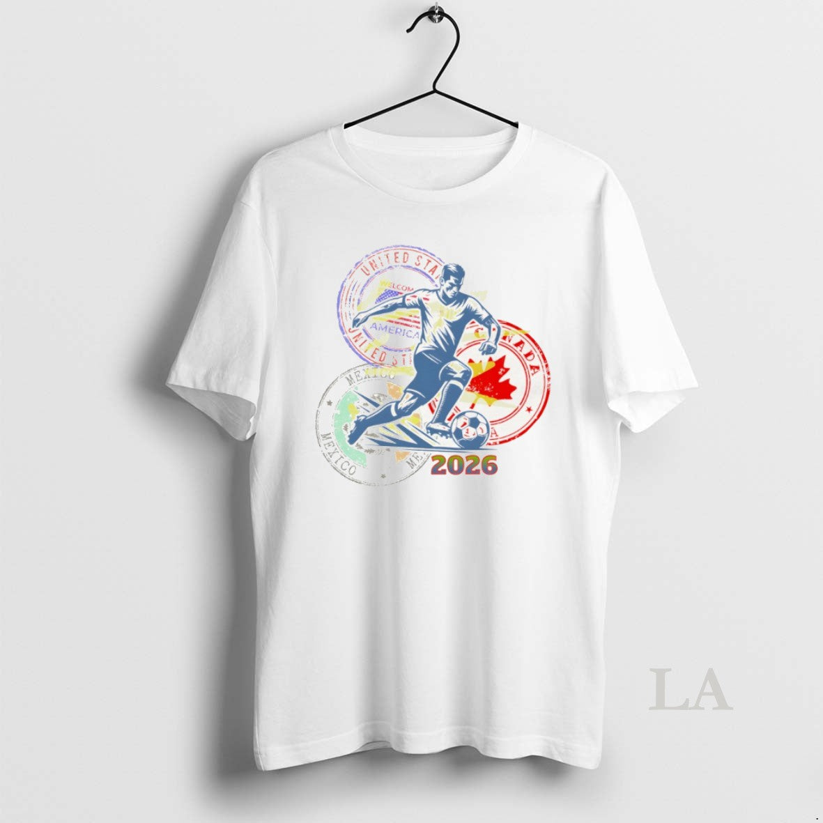 Original World Cup 2026 Soccer Canada Usa Mexico Flag Unisex T-shirt, Sweatshirt, Hoodie, Long Sleeve Tee - T-Shirt, Sweatshirt, Hoodie