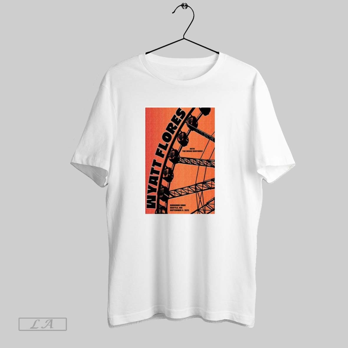 Original Wyatt Flores Seattle Wa September 3 2025 Concert Unisex T-shirt, Sweatshirt, Hoodie, Long Sleeve Tee - T-Shirt, Sweatshirt, Hoodie