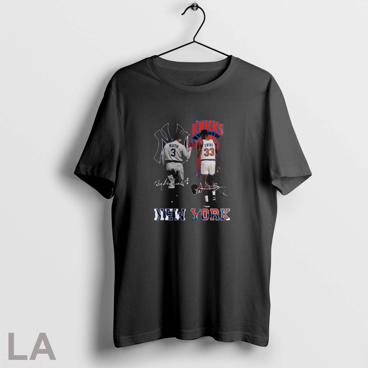 Original Yankees Babe Ruth And Knicks Patrick Ewing Unisex T-shirt, Sweatshirt, Hoodie, Long Sleeve Tee - T-Shirt, Sweatshirt, Hoodie