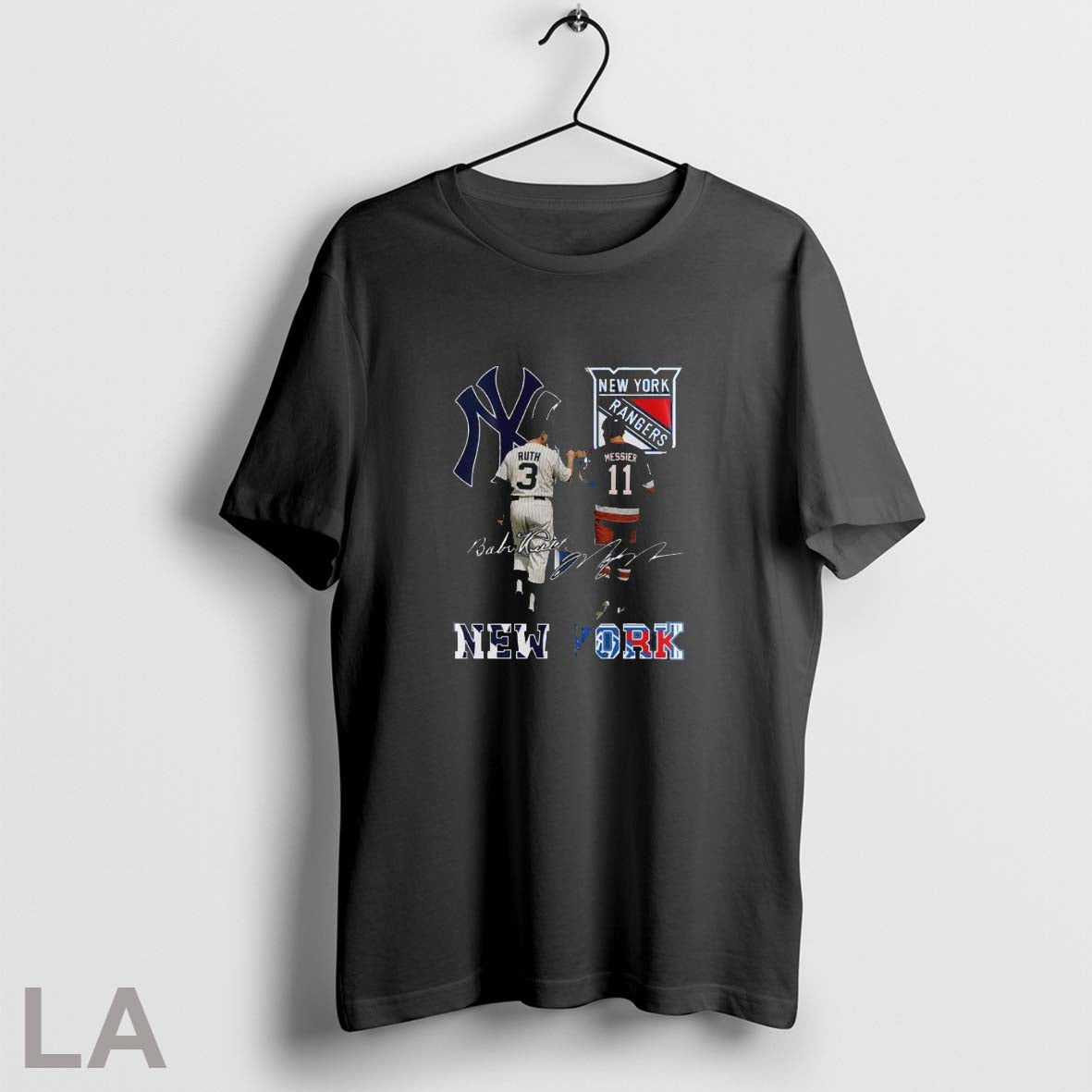 Original Yankees Babe Ruth And Rangers Mark Messier Unisex T-shirt, Sweatshirt, Hoodie, Long Sleeve Tee - T-Shirt, Sweatshirt, Hoodie