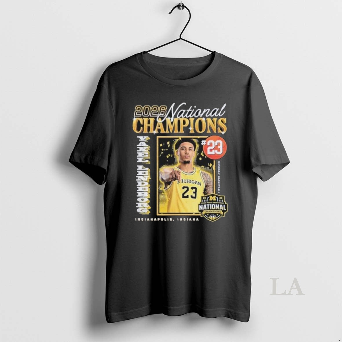Original Yaxel Lendeborg Michigan Wolverines 2026 Mens Basketball National Champions Unisex T-shirt, Sweatshirt, Hoodie, Long Sleeve Tee - T-Shirt, Sweatshirt, Hoodie
