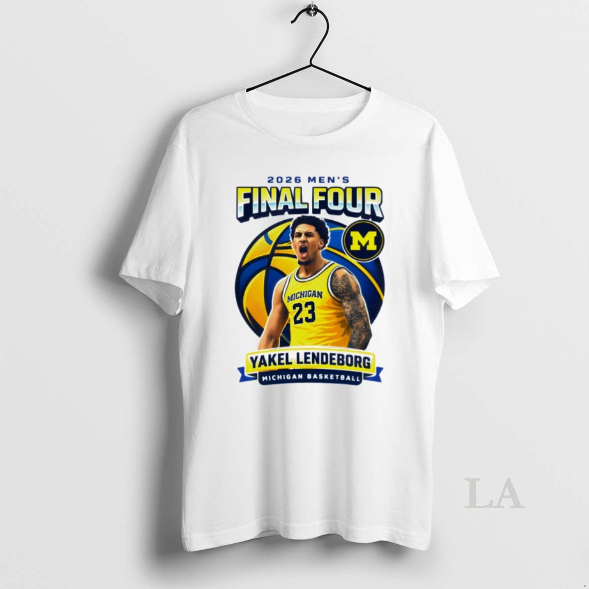 Original Yaxel Lendeborg Michigan Wolverines Mens Basketball Final Four Unisex T-shirt, Sweatshirt, Hoodie, Long Sleeve Tee - T-Shirt, Sweatshirt, Hoodie