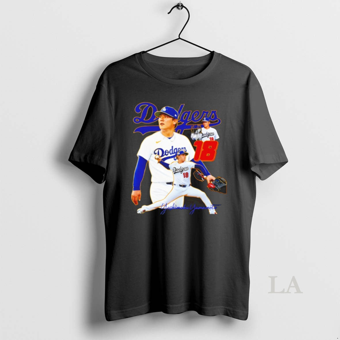 Original Yoshinobu Yamamoto Los Angeles Dodgers Mlb 2026 Signature Unisex T-shirt, Sweatshirt, Hoodie, Long Sleeve Tee - T-Shirt, Sweatshirt, Hoodie