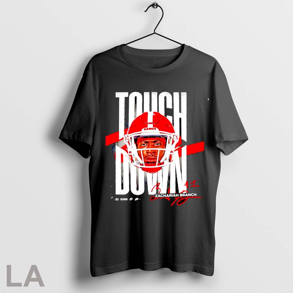 Original Zachariah Branch Georgia Bulldogs 47 Yard Td Touchdown Signature Unisex T-shirt, Sweatshirt, Hoodie, Long Sleeve Tee - T-Shirt, Sweatshirt, Hoodie