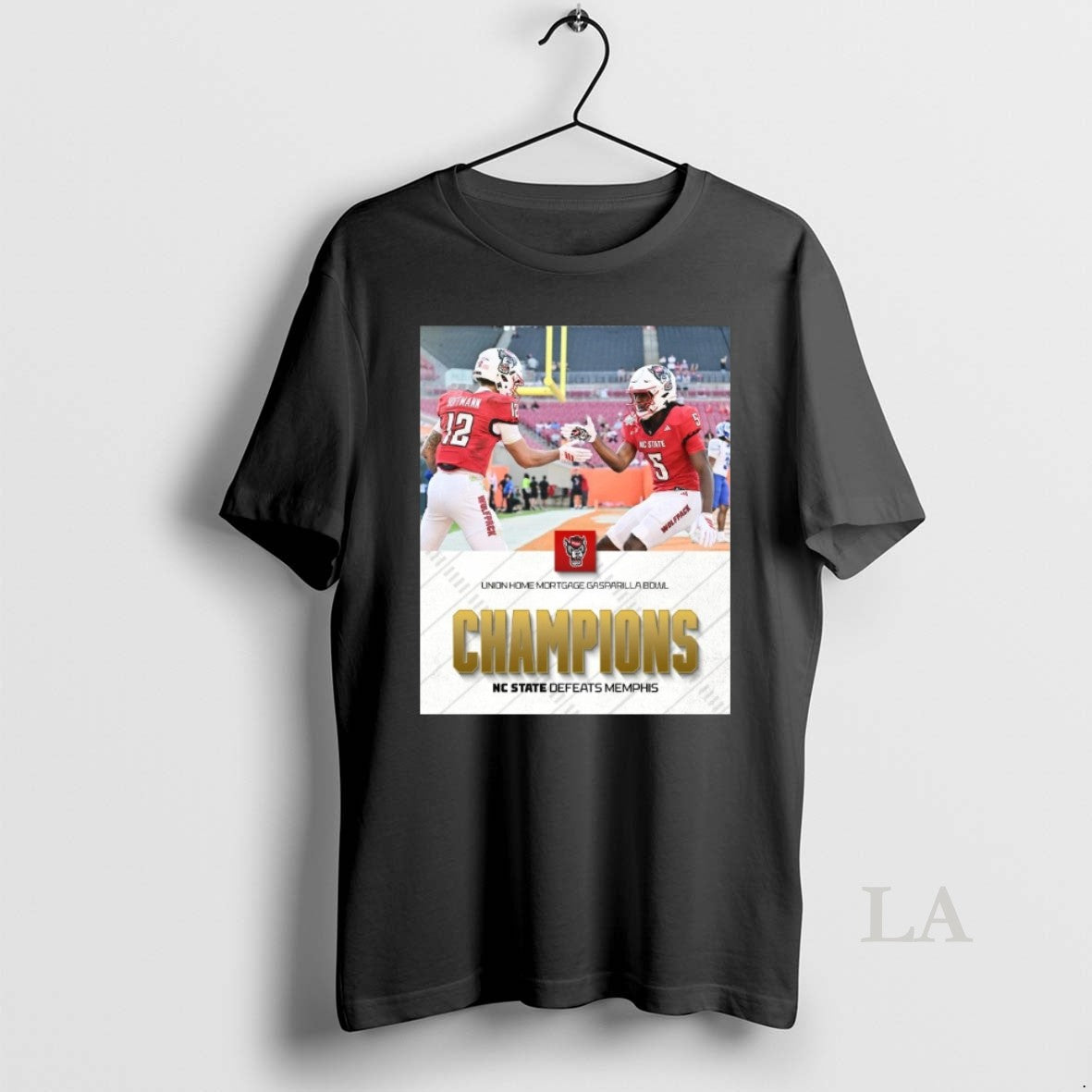 Original Nc State Wolfpack Defeated Memphis Tigers 2025 Union Home Mortgage Gasparilla Bowl Champions - T-Shirt, Sweatshirt, Hoodie