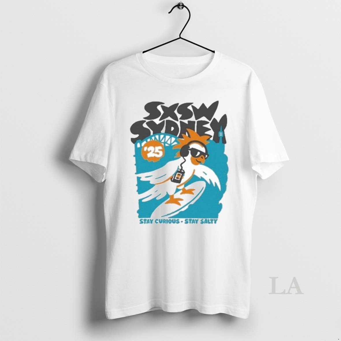 Original Sxsw Sydney Stay Curious Stay Salty 2025 Unisex T-shirt, Sweatshirt, Hoodie, Long Sleeve Tee - T-Shirt, Sweatshirt, Hoodie