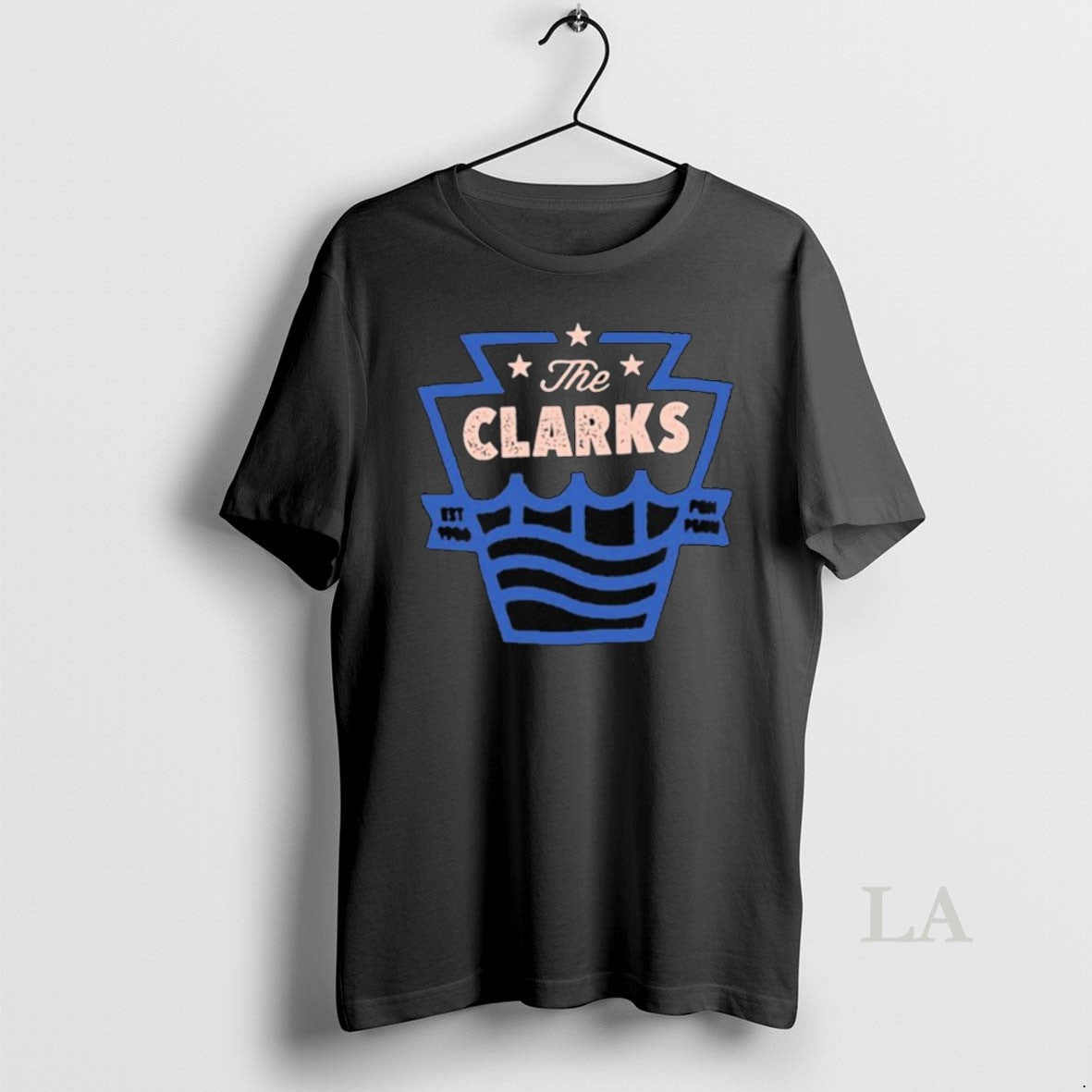 Original The Clarks Pgh Penn Est 1986 Unisex T-shirt, Sweatshirt, Hoodie, Long Sleeve Tee - T-Shirt, Sweatshirt, Hoodie