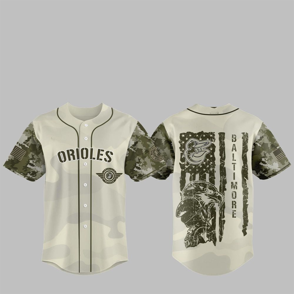 Orioles 2025 Armed Forces Day Night Jersey - Grishko.com baseball jersey product view 1