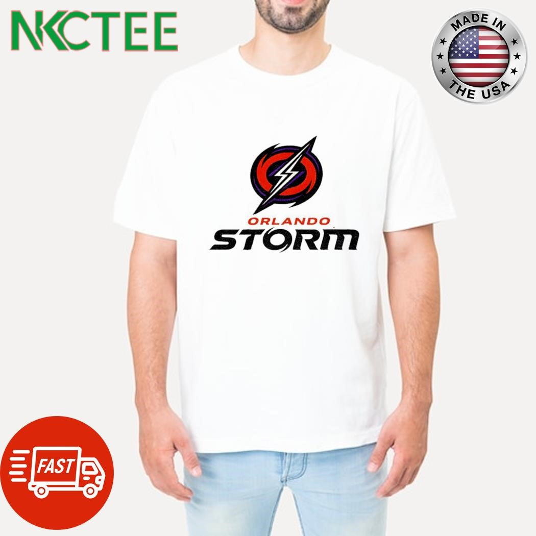 Orlando Storm Lockup Logo 2025 graphic shirt Unisex T-shirt, Sweatshirt, Hoodie, Long Sleeve Tee - T-Shirt, Sweatshirt, Hoodie