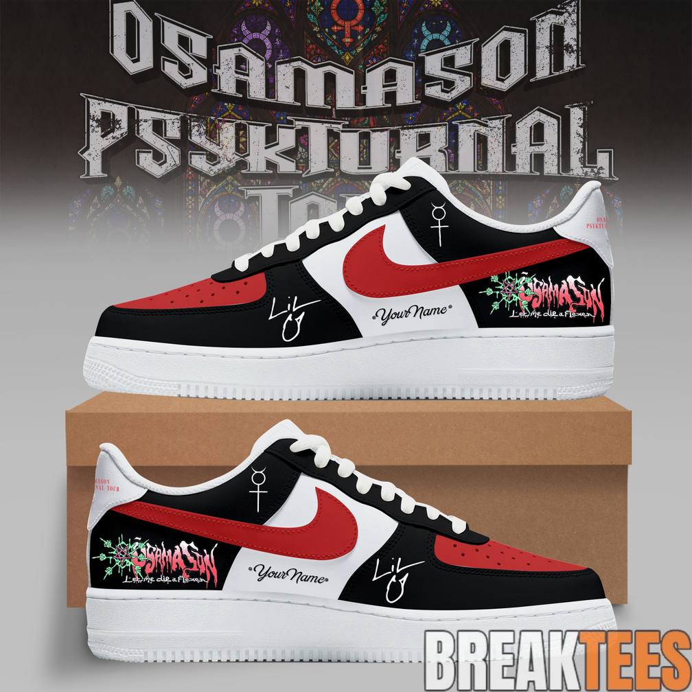 OsamaSon Psykturnal Tour 2026 Custom Air Force 1 Unisex T-shirt, Sweatshirt, Hoodie, Long Sleeve Tee - T-Shirt, Sweatshirt, Hoodie