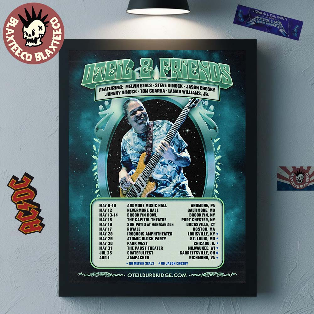 Oteil And Friends 2026 Tour North America City Dates Starting On May Home Decor Poster Canvas - T-Shirt, Sweatshirt, Hoodie