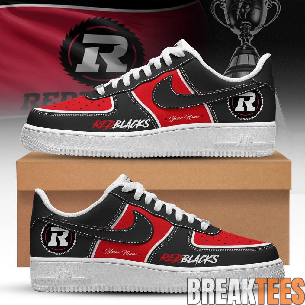 Ottawa Redblacks Custom Air Force 1 Shoes Unisex T-shirt, Sweatshirt, Hoodie, Long Sleeve Tee - T-Shirt, Sweatshirt, Hoodie