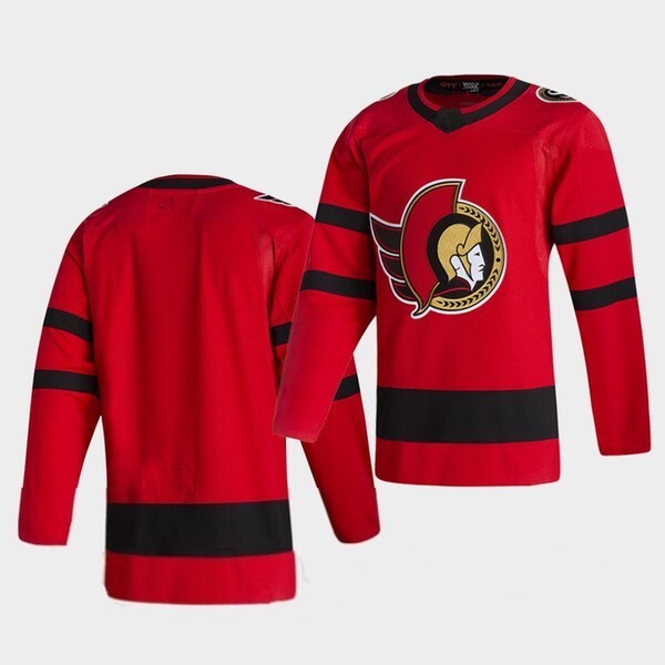 Ottawa Senators 2021 Reverse Retro Style 4 Hockey Jersey hockey jersey product view 1