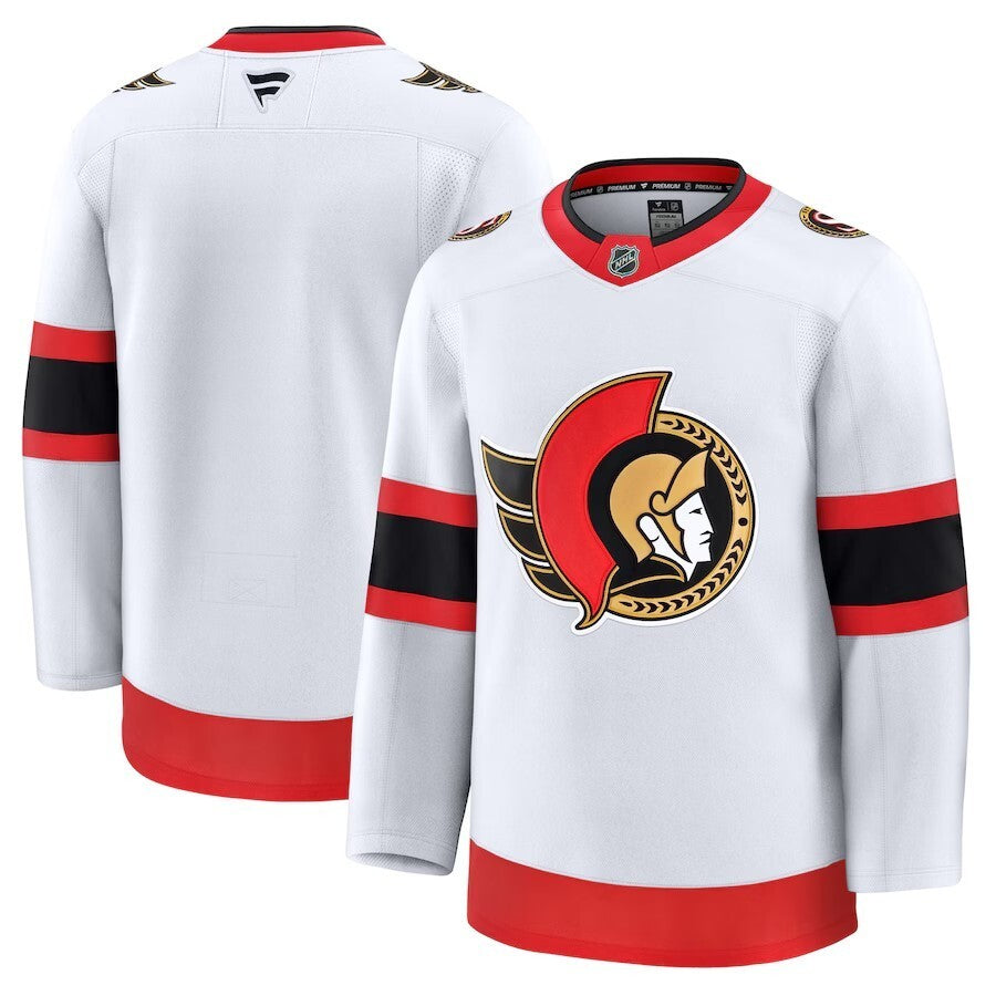 Ottawa Senators Fanatics Away Premium Jersey - White Hockey Jersey hockey jersey product view 1
