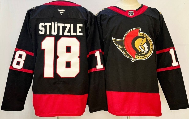 Ottawa Senators #18 Tim Stutzle Style 1 Hockey Jersey hockey jersey product view 1