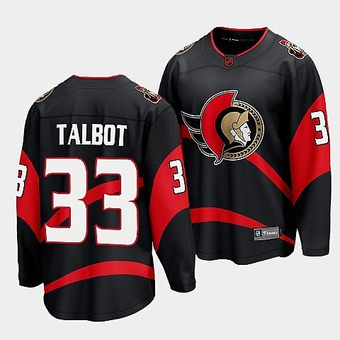 Ottawa Senators #33 cam-talbot-black-special-edition-2.0-breakaway-player-jersey Hockey Jersey hockey jersey product view 1