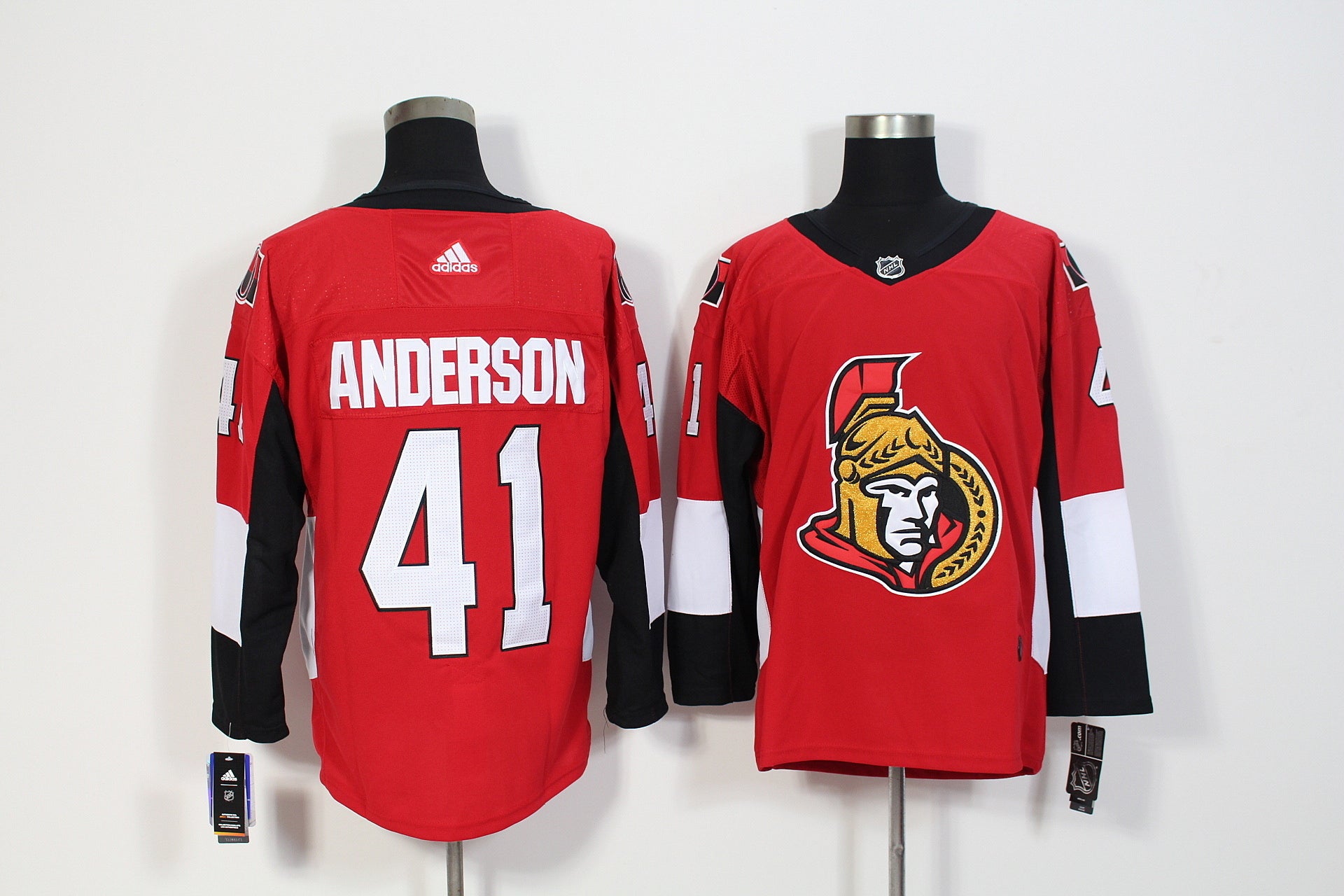 Ottawa Senators #41 Craig Anderson Hockey Jersey hockey jersey product view 1