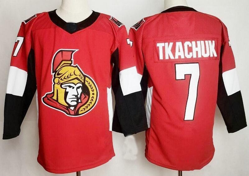 Ottawa Senators #7 Hockey Jersey hockey jersey product view 1
