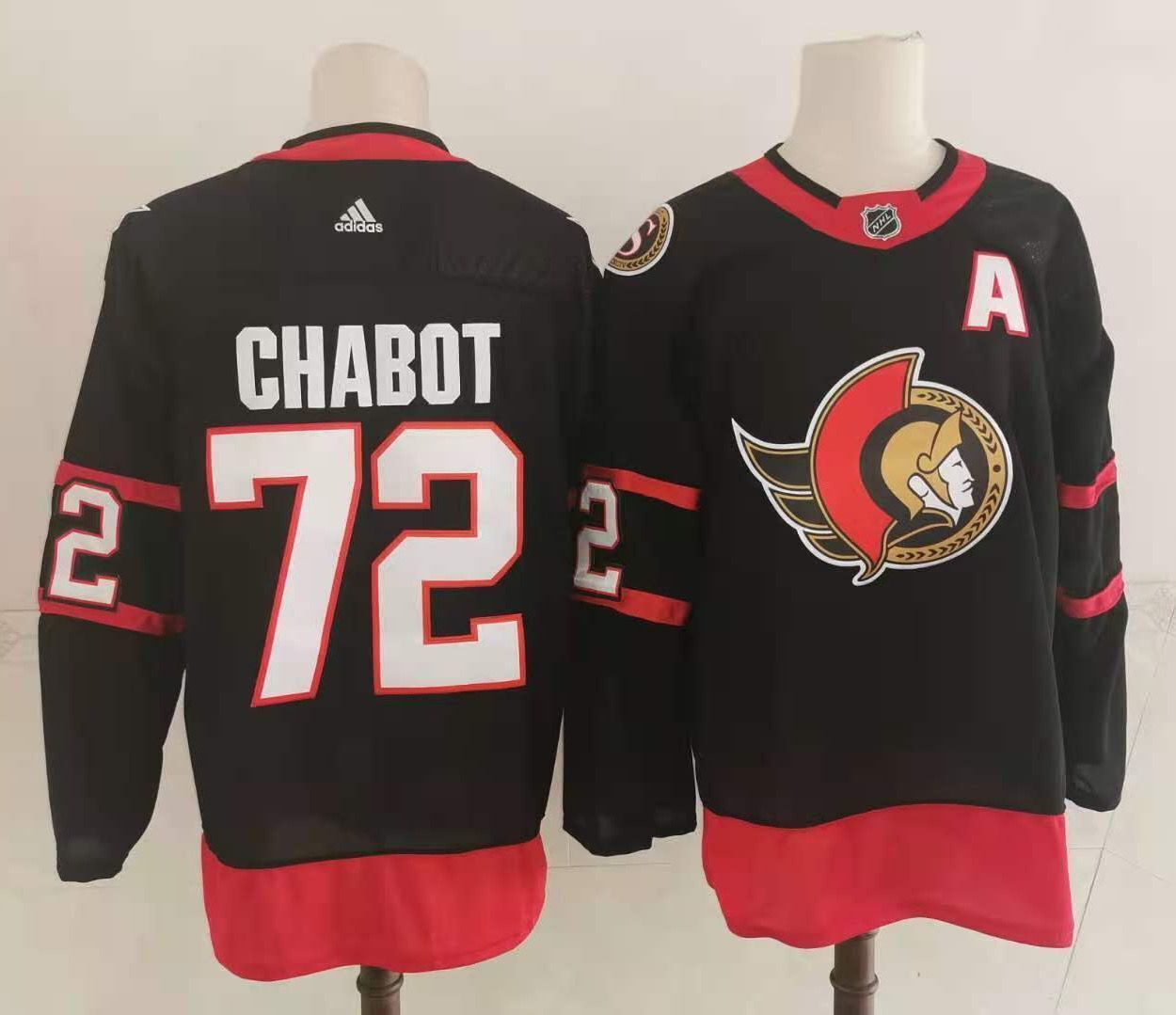 Ottawa Senators #72 Thomas Chabot Style 5 Hockey Jersey hockey jersey product view 1