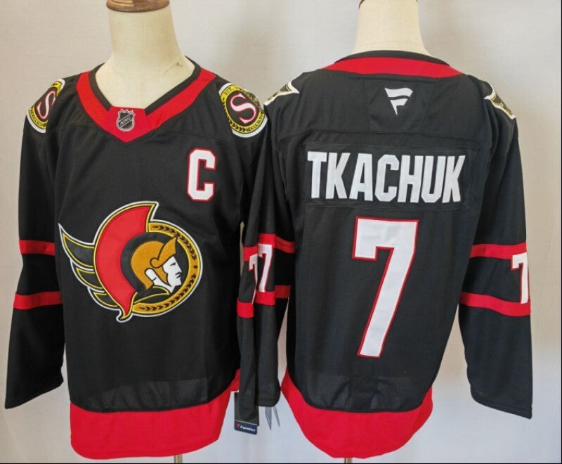 Ottawa Senators #7 Brady Tkachuk Style 1 Hockey Jersey hockey jersey product view 1