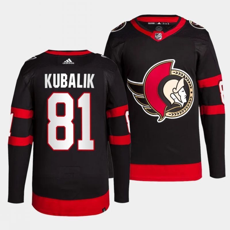 Ottawa Senators #81 dominik kubalik home primegreen authentic pro black jersey Hockey Jersey hockey jersey product view 1