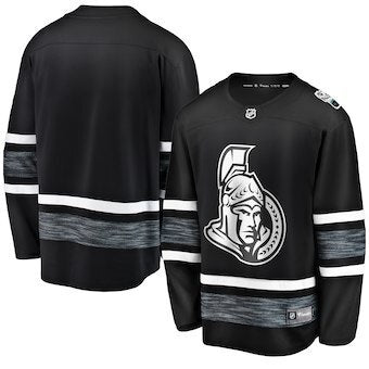 Ottawa Senators blank black Hockey Jersey hockey jersey product view 1