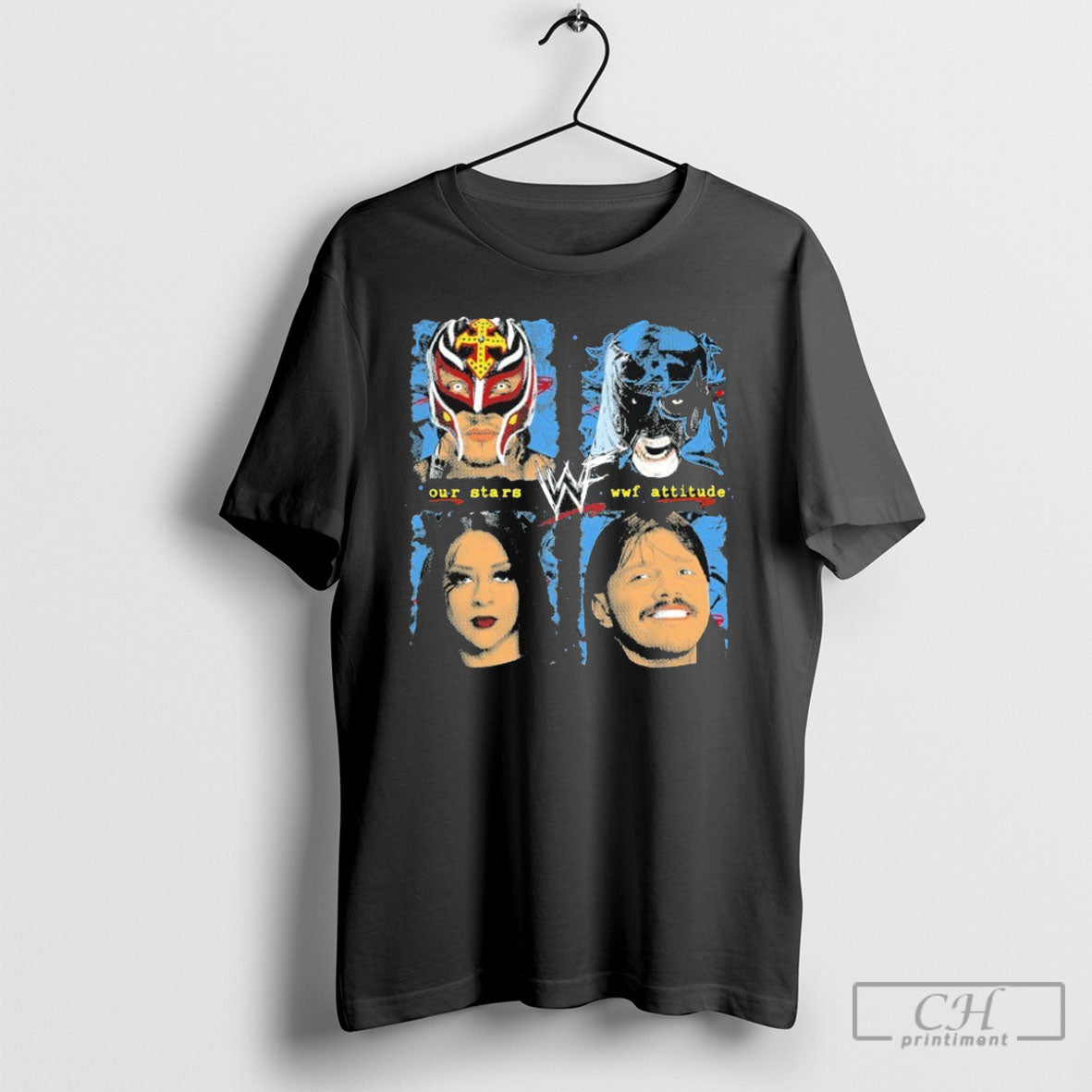 Our Stars Wwf Attitude The Big 4 Unisex T-shirt, Sweatshirt, Hoodie, Long Sleeve Tee - T-Shirt, Sweatshirt, Hoodie