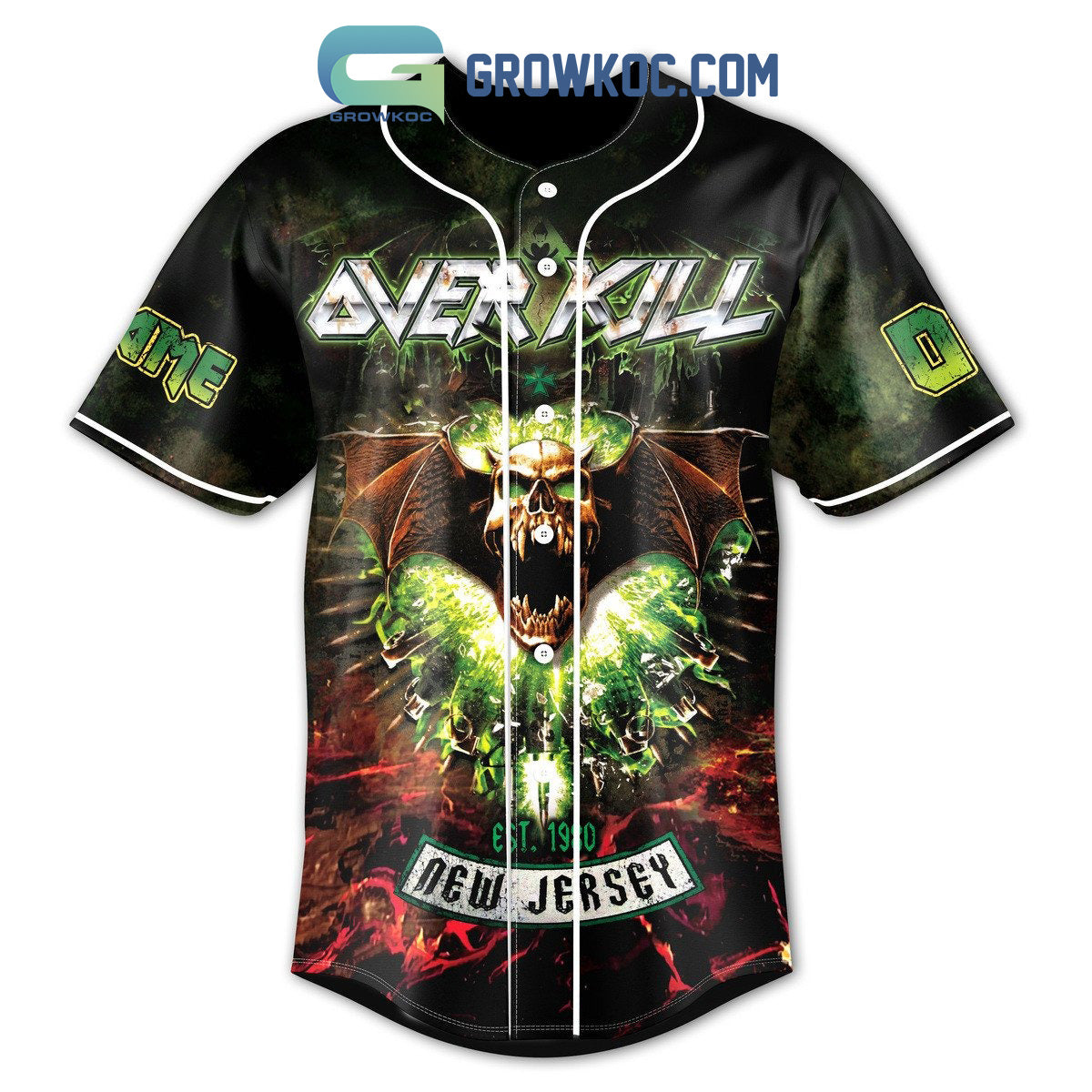 Over Kill New Jersey Make It Never Let Go Take It Tell All You Know Personalized Baseball Jersey baseball jersey product view 2