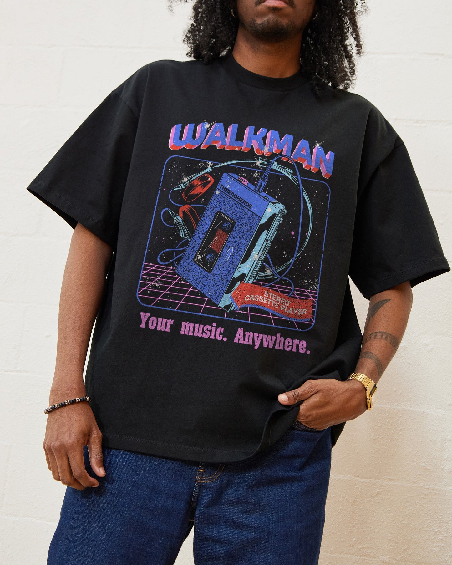 Walkman Oversized Tee Unisex T-shirt, Sweatshirt, Hoodie, Long Sleeve Tee - T-Shirt, Sweatshirt, Hoodie