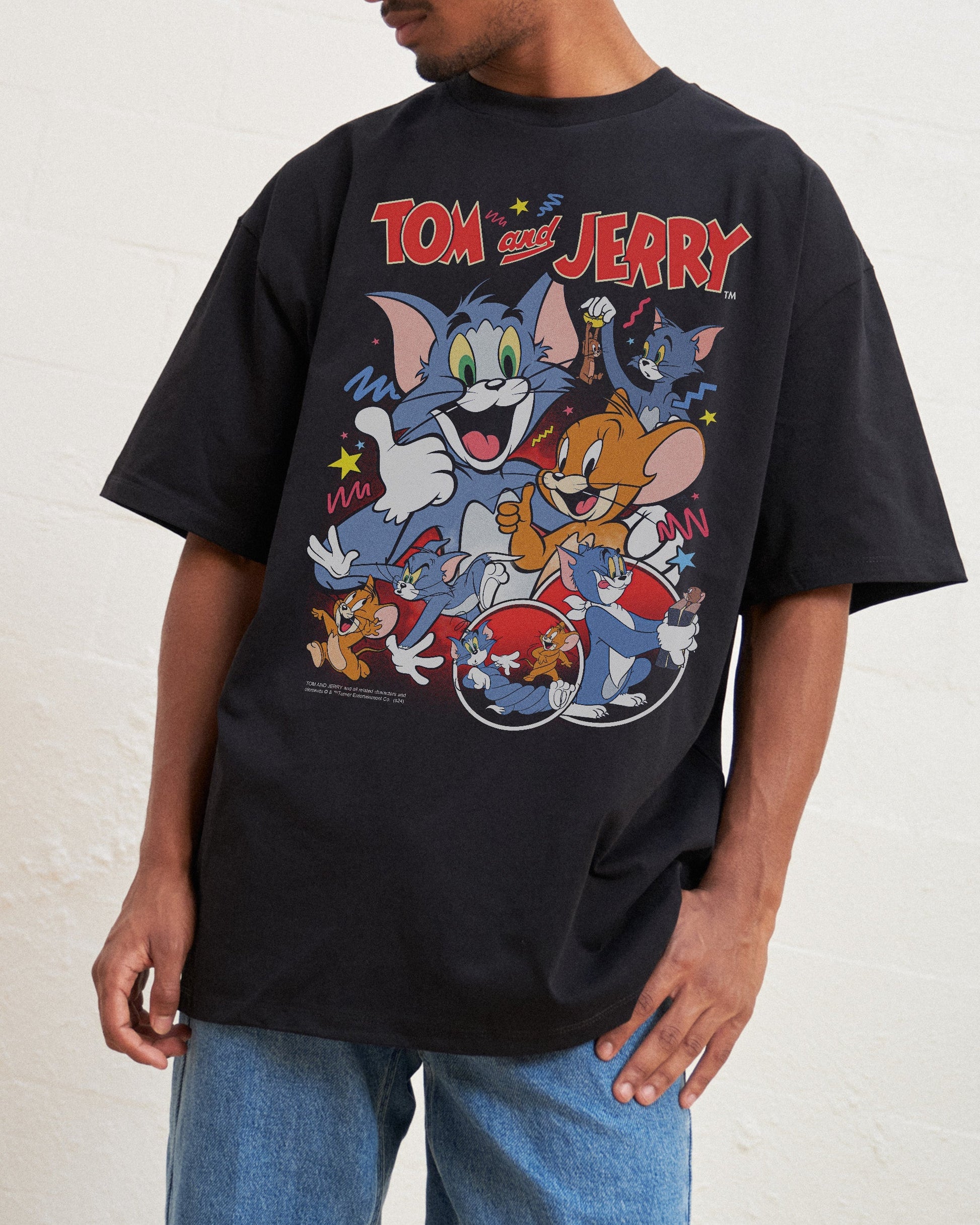 Tom and Jerry Vintage Oversized Tee Unisex T-shirt, Sweatshirt, Hoodie, Long Sleeve Tee - T-Shirt, Sweatshirt, Hoodie