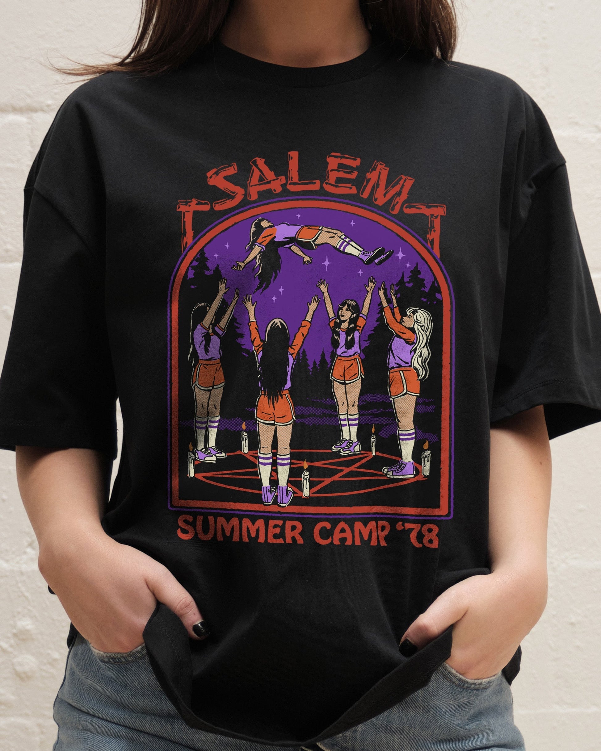 Salem Summer Camp Oversized Tee Unisex T-shirt, Sweatshirt, Hoodie, Long Sleeve Tee - T-Shirt, Sweatshirt, Hoodie