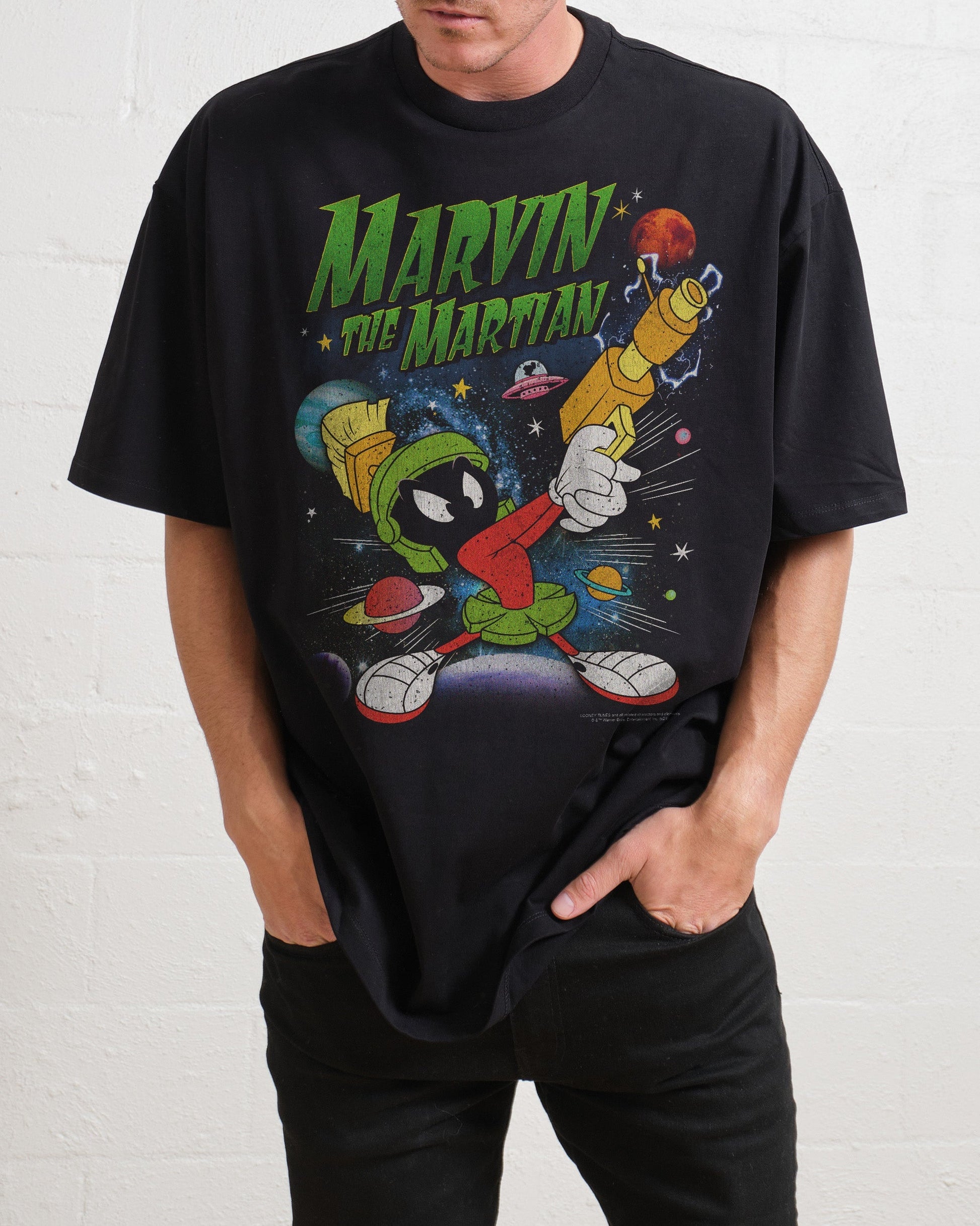 Marvin the Martian Vintage Oversized Tee Unisex T-shirt, Sweatshirt, Hoodie, Long Sleeve Tee - T-Shirt, Sweatshirt, Hoodie