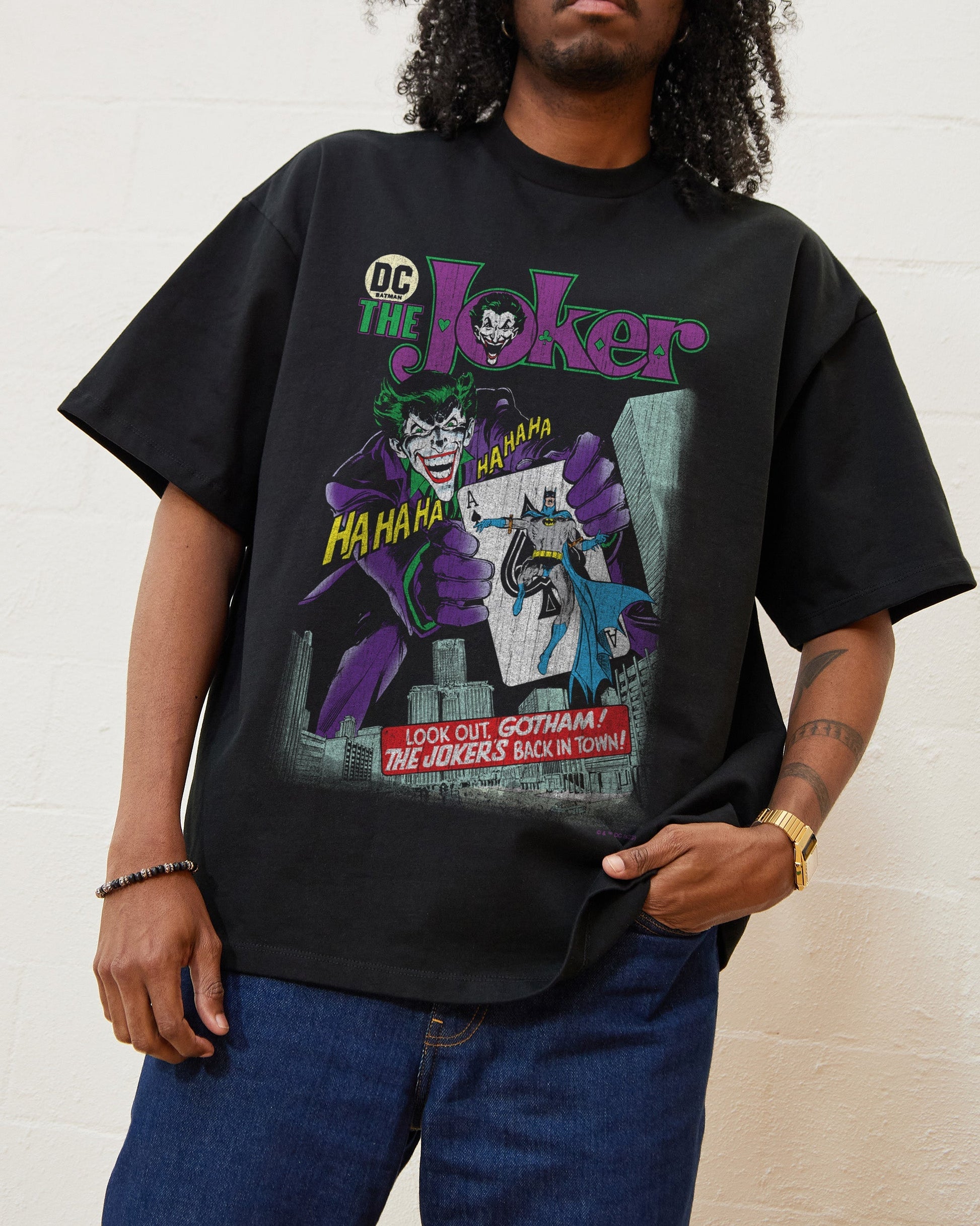 The Joker's Back in Town Oversized Tee Unisex T-shirt, Sweatshirt, Hoodie, Long Sleeve Tee - T-Shirt, Sweatshirt, Hoodie