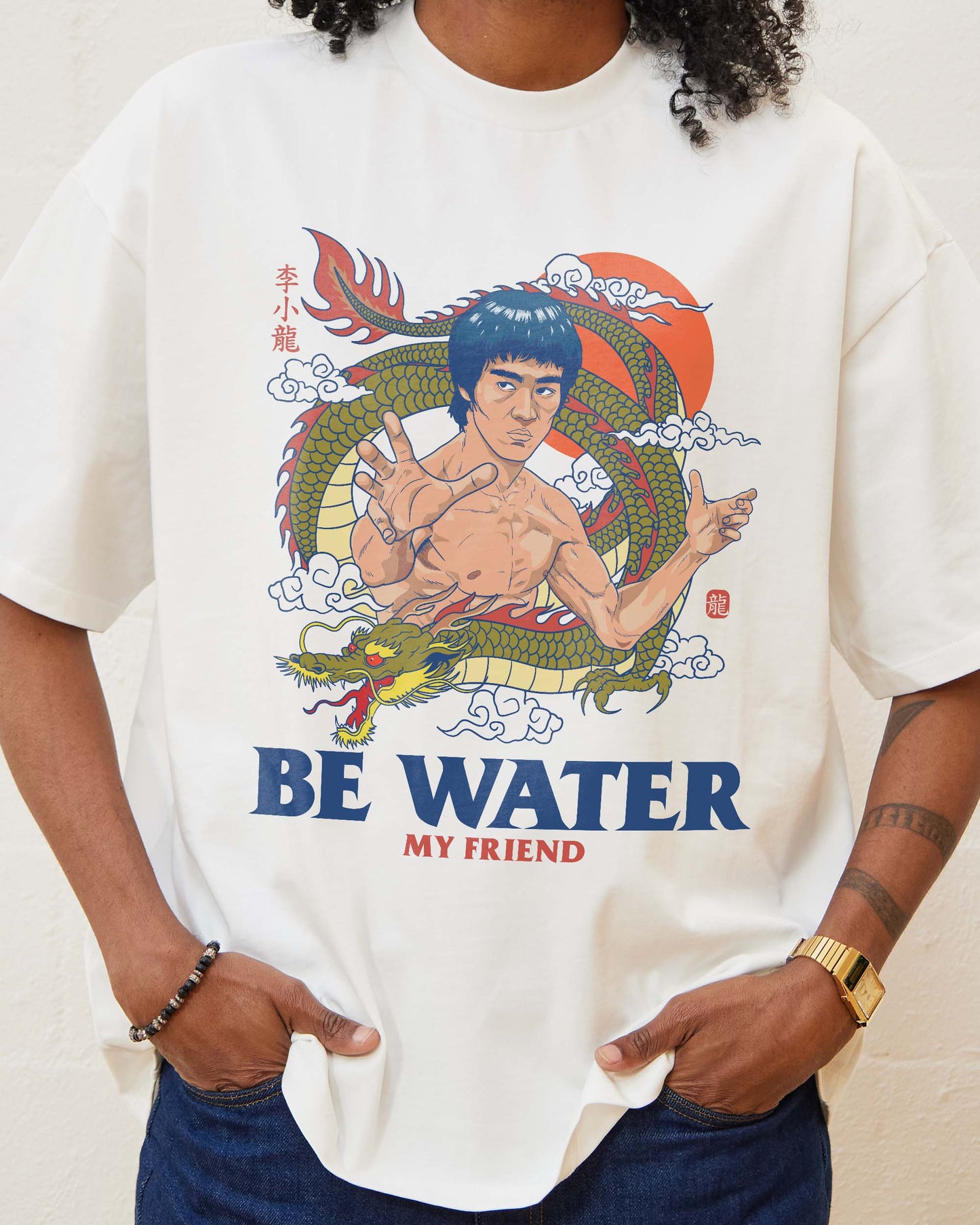 Bruce Lee Be Water Oversized Tee Unisex T-shirt, Sweatshirt, Hoodie, Long Sleeve Tee - T-Shirt, Sweatshirt, Hoodie