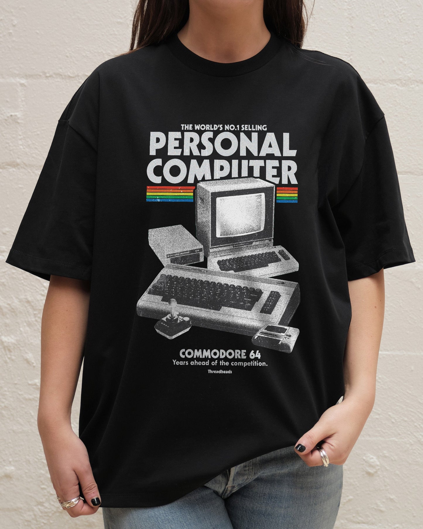Retro Commodore 64 Oversized Tee Unisex T-shirt, Sweatshirt, Hoodie, Long Sleeve Tee - T-Shirt, Sweatshirt, Hoodie