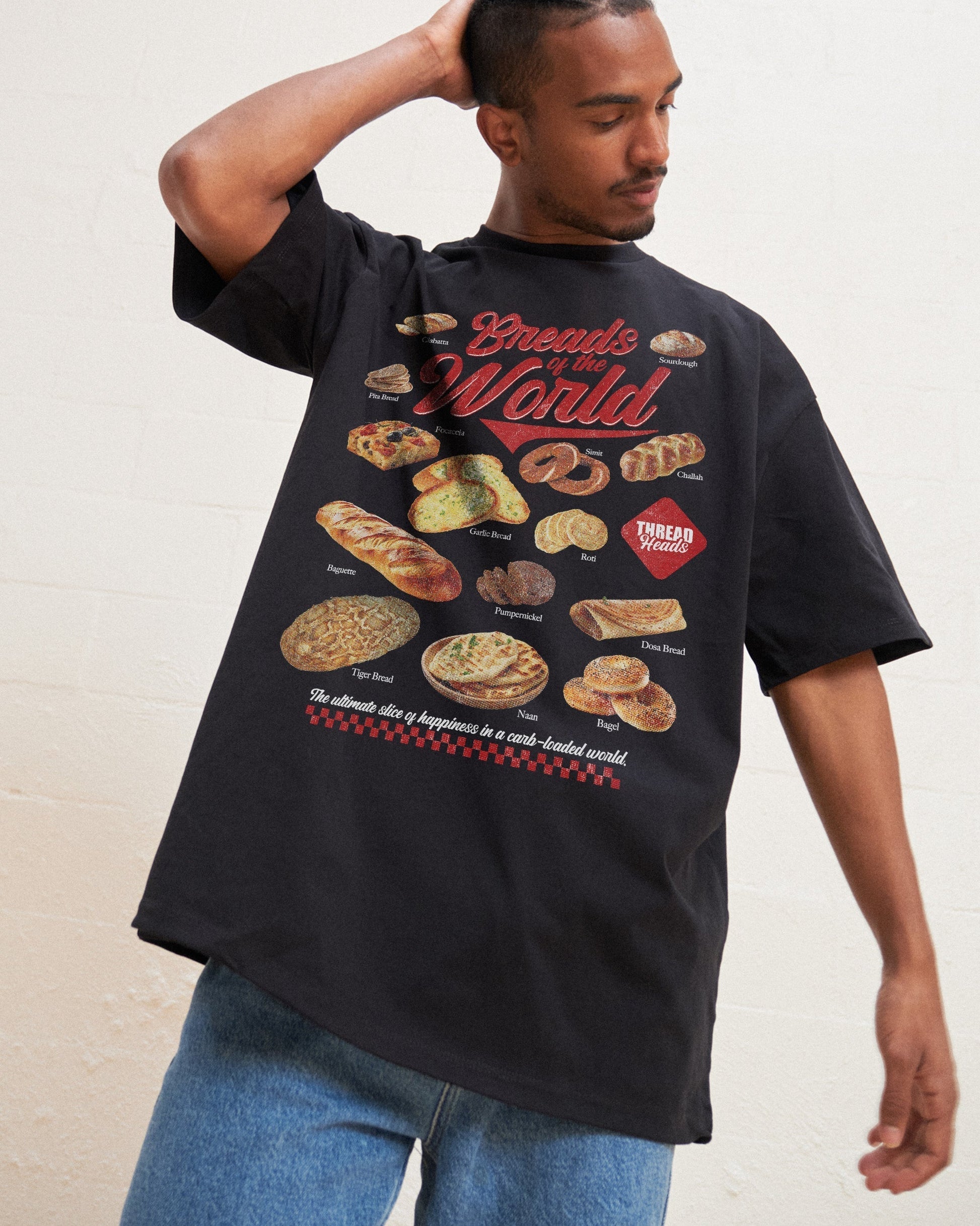 Breads of the World Oversized Tee Unisex T-shirt, Sweatshirt, Hoodie, Long Sleeve Tee - T-Shirt, Sweatshirt, Hoodie