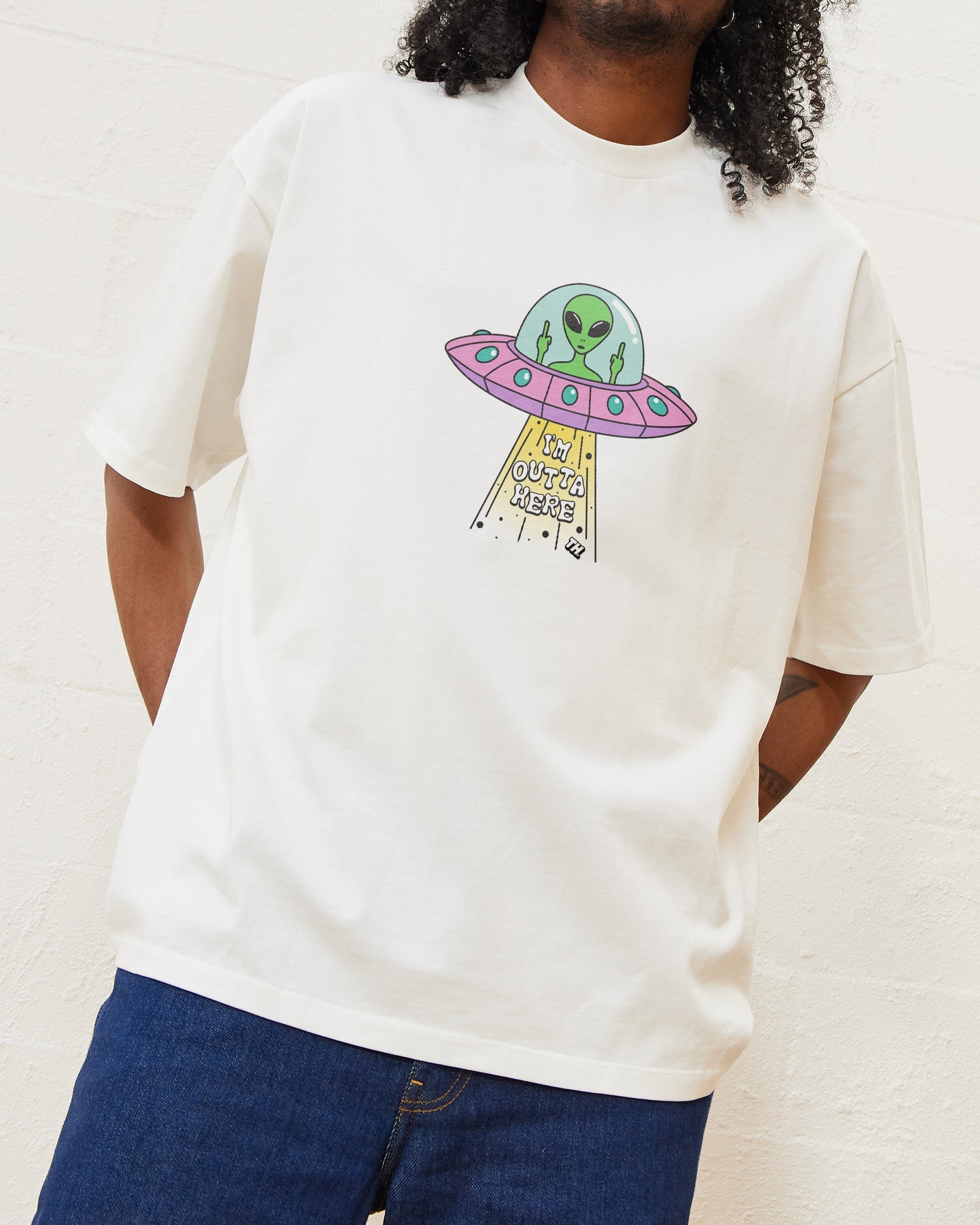 I'm Outta Here Oversized Tee Unisex T-shirt, Sweatshirt, Hoodie, Long Sleeve Tee - T-Shirt, Sweatshirt, Hoodie