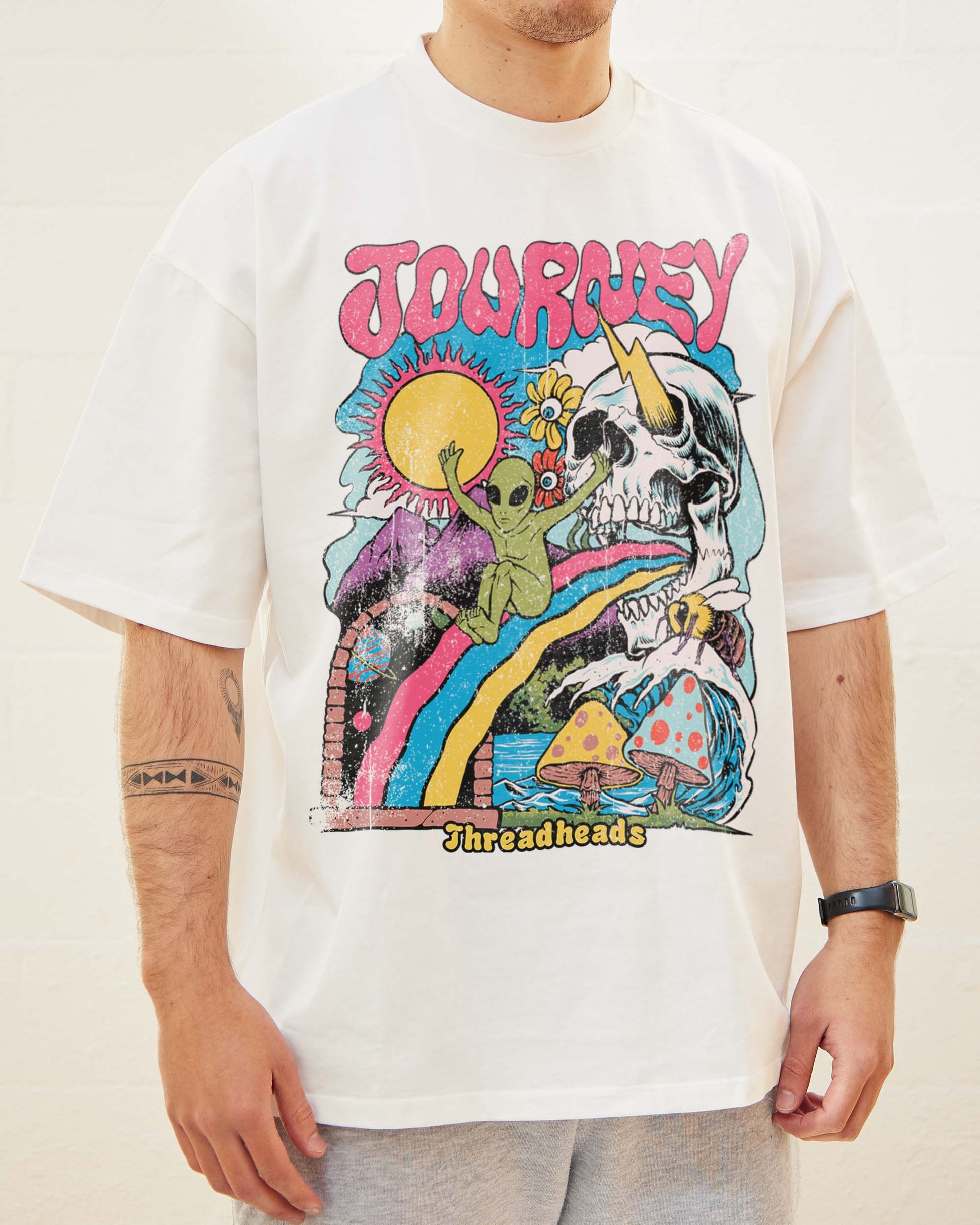 Journey Oversized Tee Unisex T-shirt, Sweatshirt, Hoodie, Long Sleeve Tee - T-Shirt, Sweatshirt, Hoodie