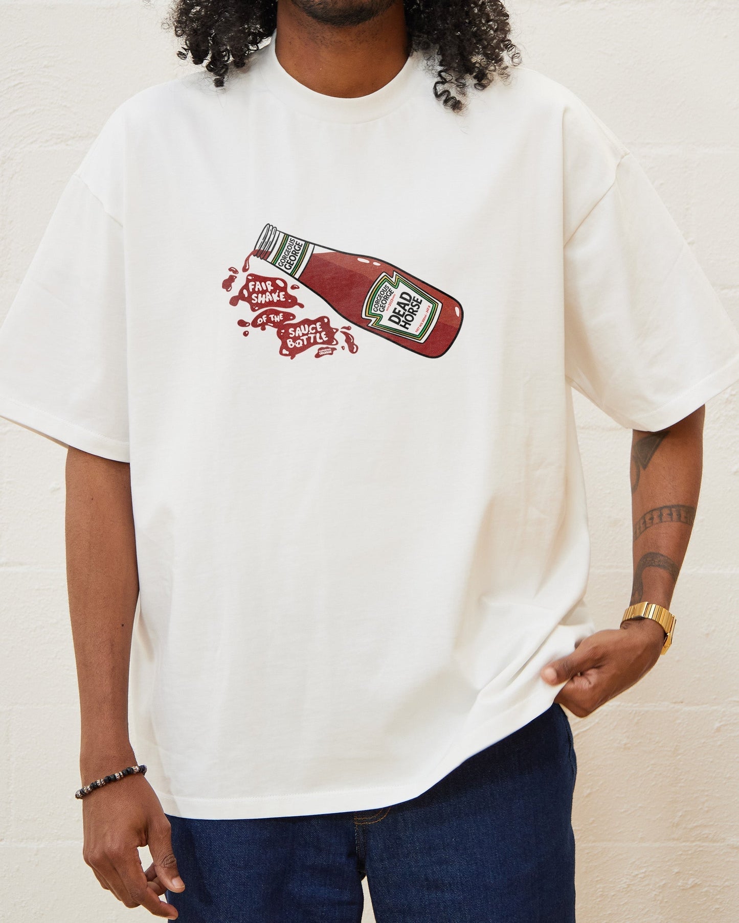 Fair Shake of the Sauce Bottle Oversized Tee Unisex T-shirt, Sweatshirt, Hoodie, Long Sleeve Tee - T-Shirt, Sweatshirt, Hoodie
