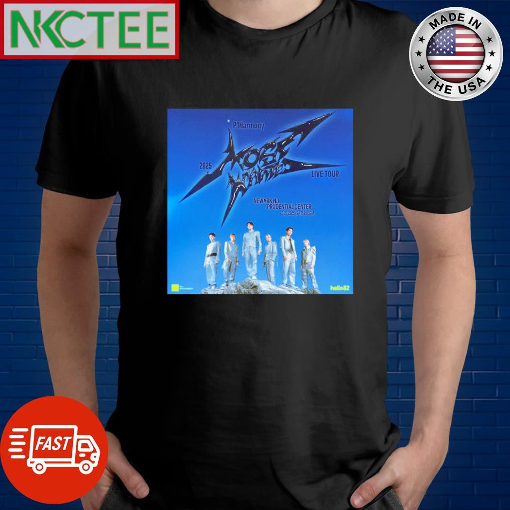P1Harmony MOST WANTED Tour in Newark shirt Unisex T-shirt, Sweatshirt, Hoodie, Long Sleeve Tee - T-Shirt, Sweatshirt, Hoodie