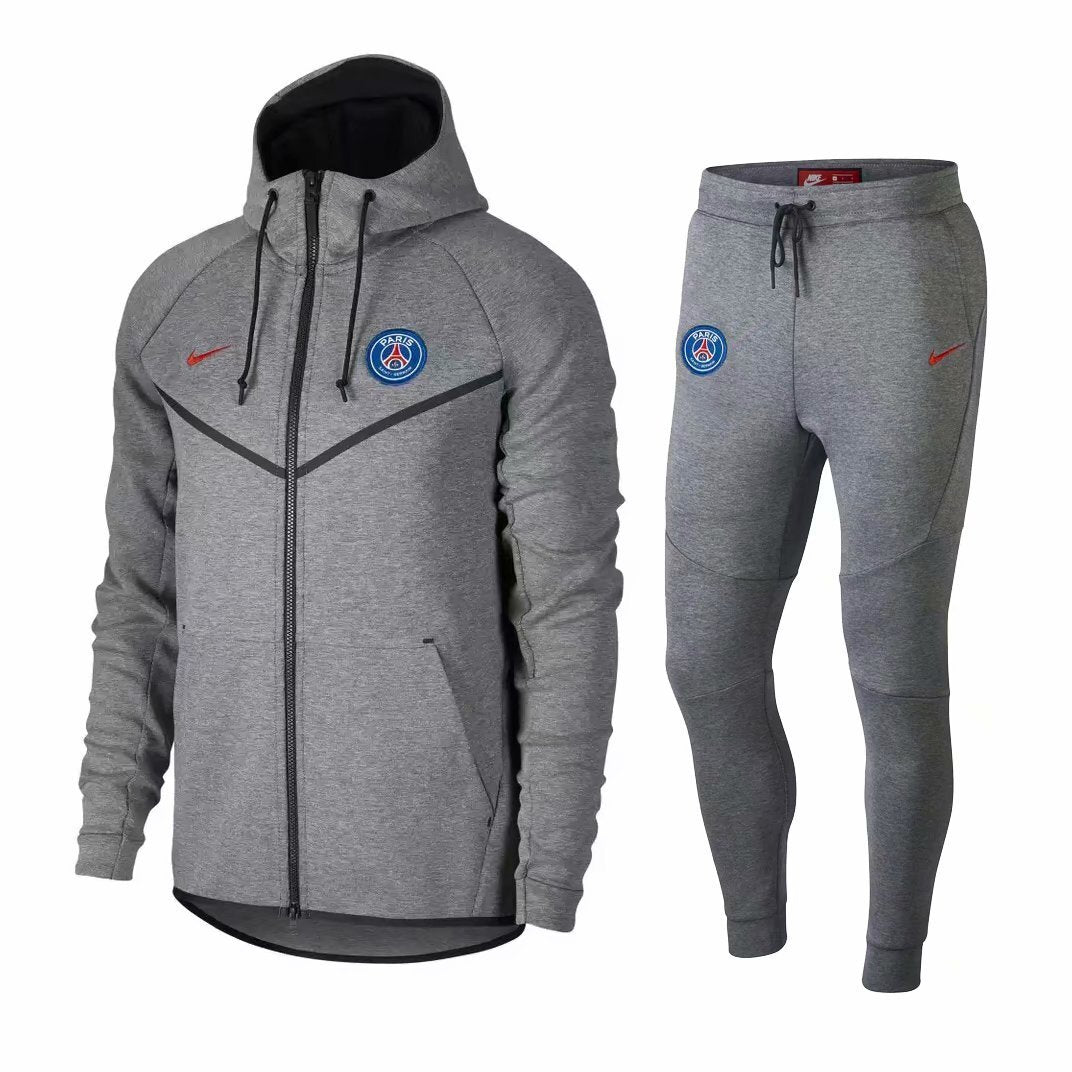 PARI GREY GREY HOODIE LONGZIP Soccer Jersey sports jersey product view 1
