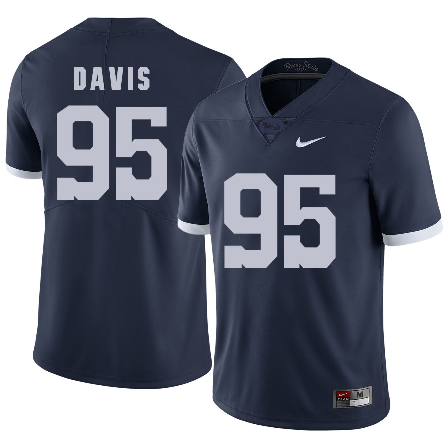 PENN STATE Davis 95 Navy College Football Jersey football jersey product view 1
