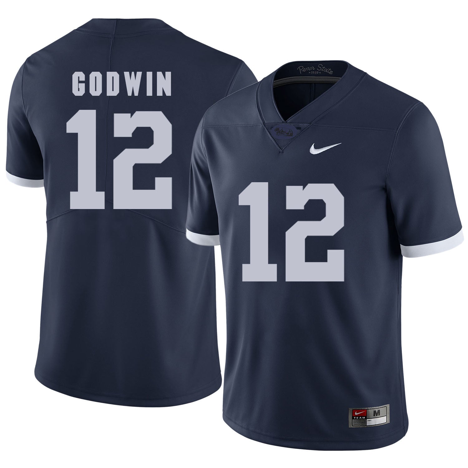 PENN STATE Godwin 12 Navy College Football Jersey football jersey product view 1