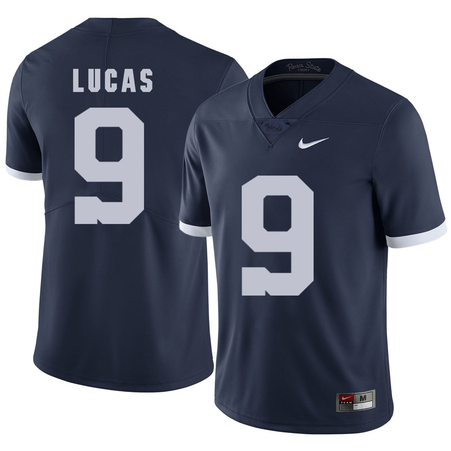 PENN STATE Lucas 9 Navy College Football Jersey football jersey product view 1