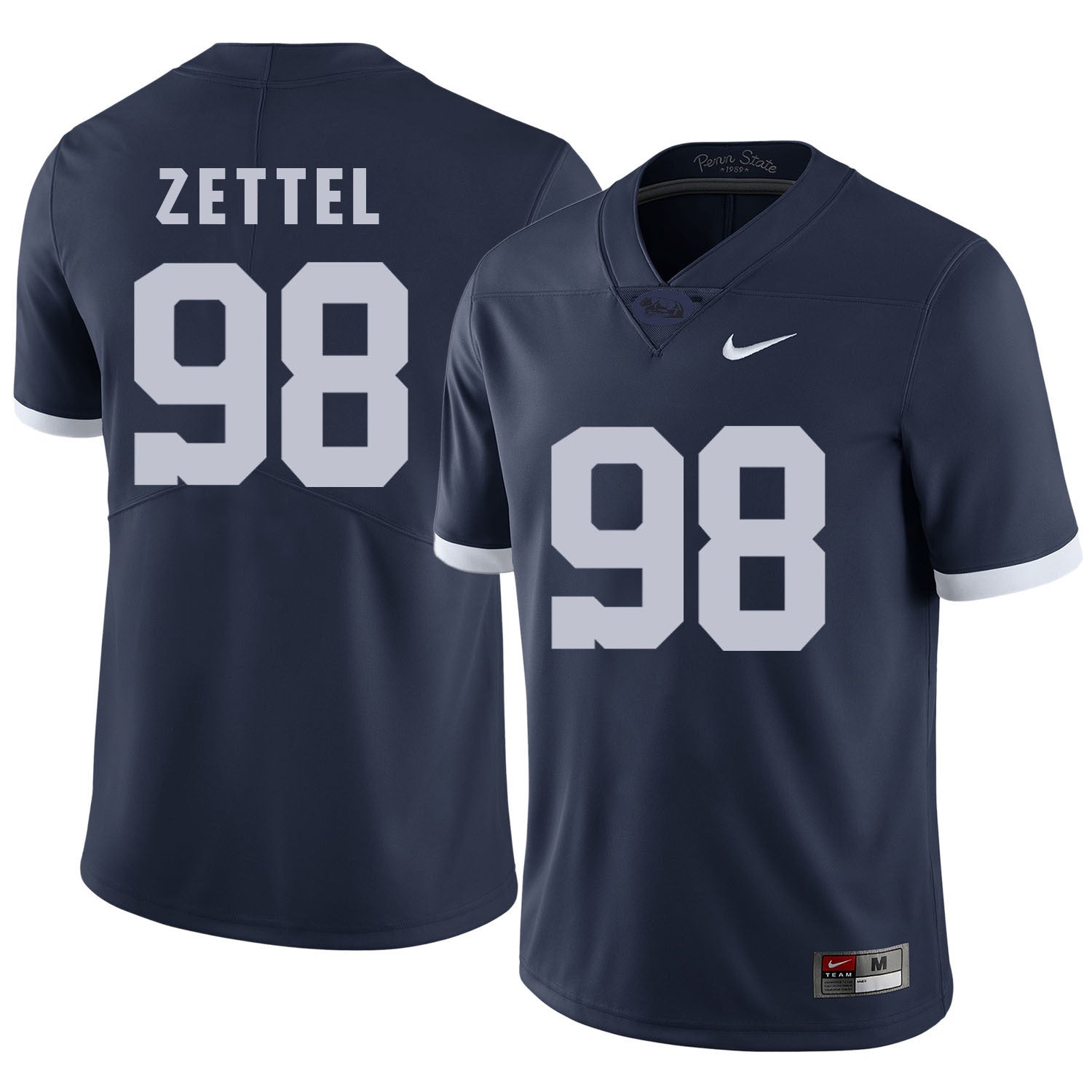 PENN STATE Zettel 98 Navy College Football Jersey football jersey product view 1