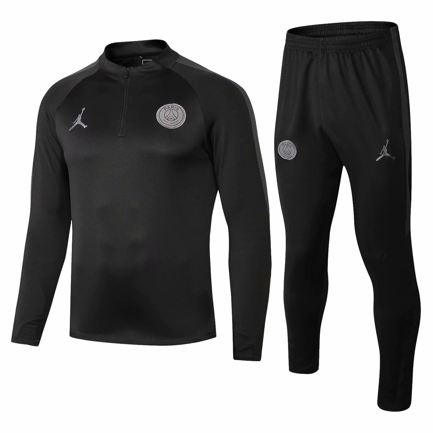 PSG 0330 HALF ZIPPER BLACK 1 Soccer Jersey sports jersey product view 1