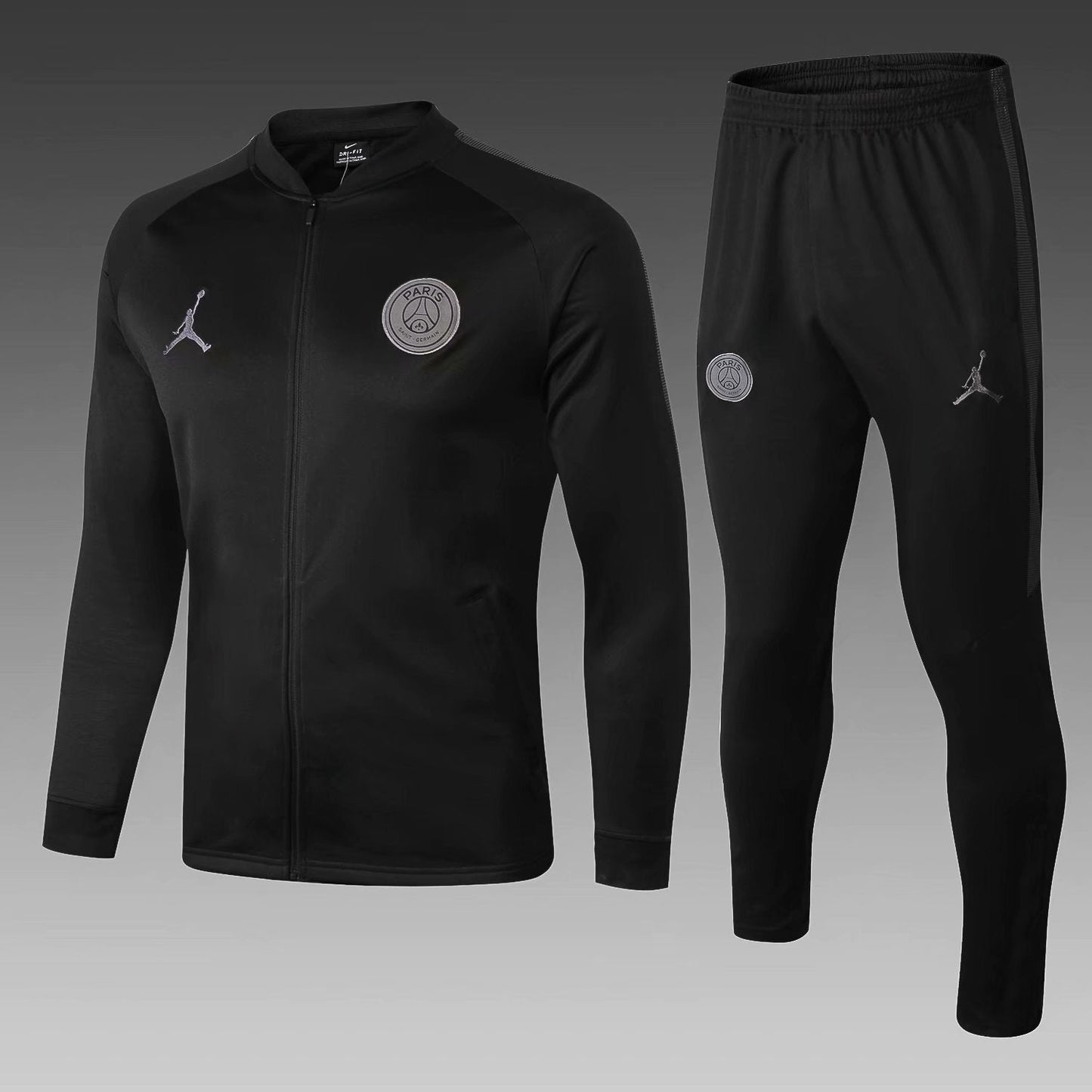 PSG 0501 BLACK long zipper 1 Soccer Jersey sports jersey product view 1