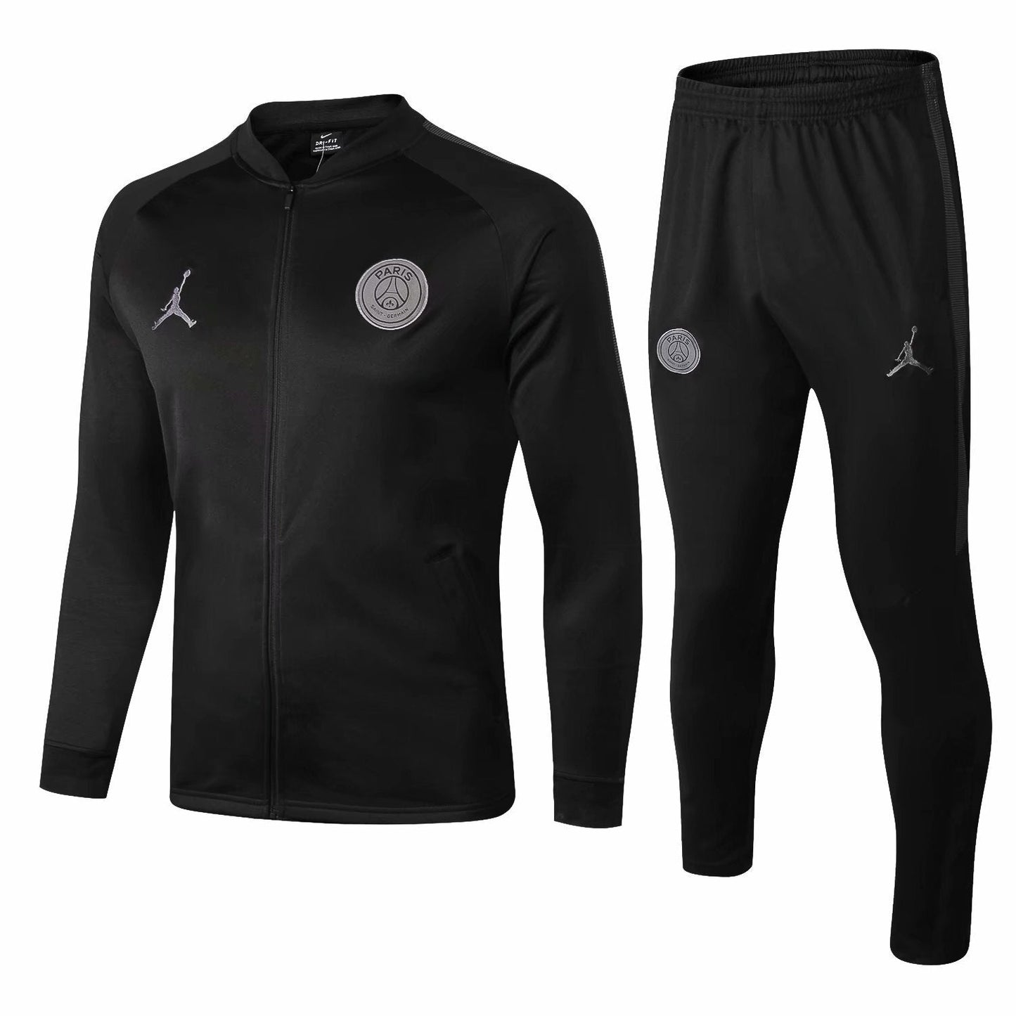 PSG 0501 BLACK long zipper 3 Soccer Jersey sports jersey product view 1